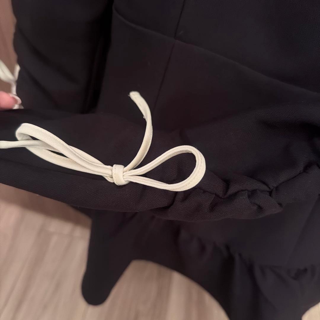 Darich スクエアネックギャザーミニワンピース