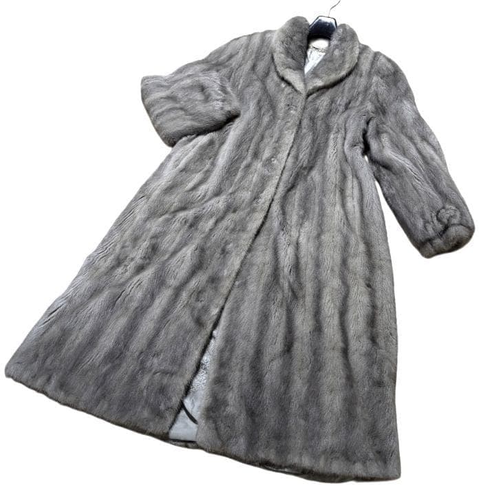 着丈115cm サファイヤミンク 毛皮 コート リアルファー ミンク MINK