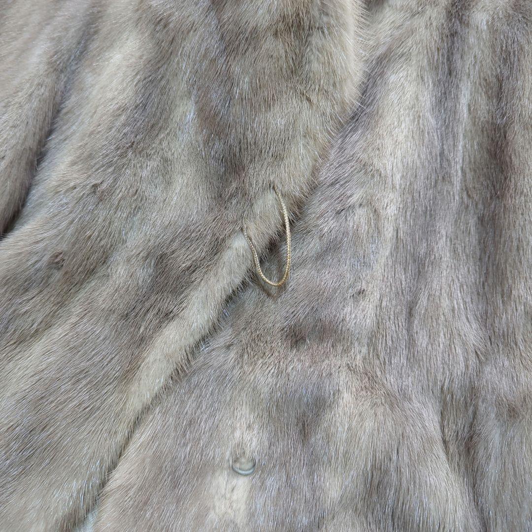 着丈115cm サファイヤミンク 毛皮 コート リアルファー ミンク MINK