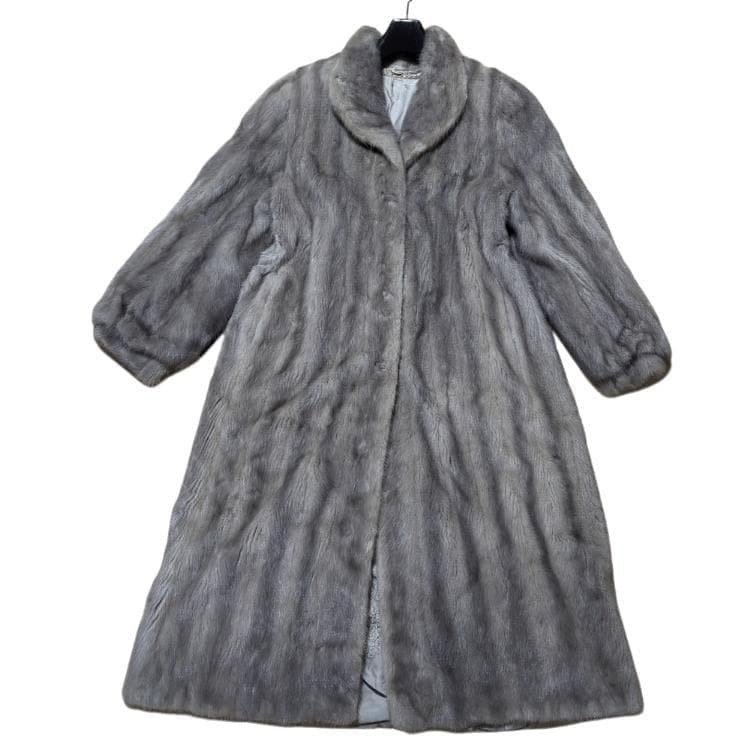 着丈115cm サファイヤミンク 毛皮 コート リアルファー ミンク MINK