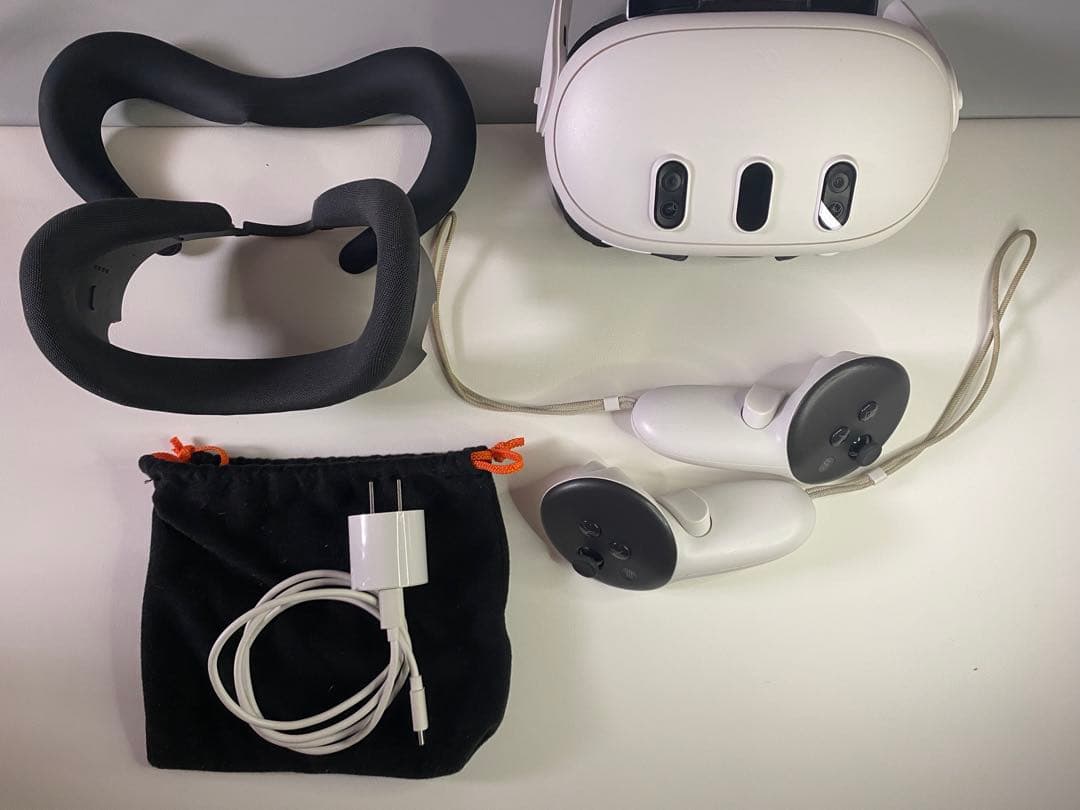  Quest 3（128GB）VRヘッドセット 本体＋付属品一式