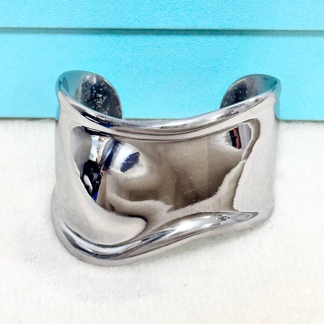 ティファニー ボーンカフ バングル ブレスレット ルテニウム コッパー シルバー