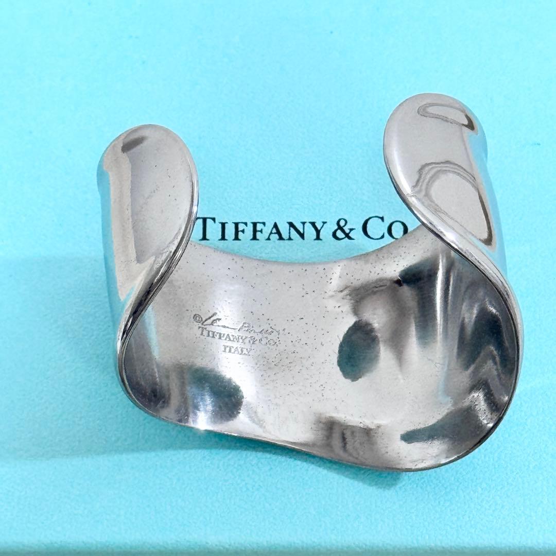 ティファニー ボーンカフ バングル ブレスレット ルテニウム コッパー シルバー