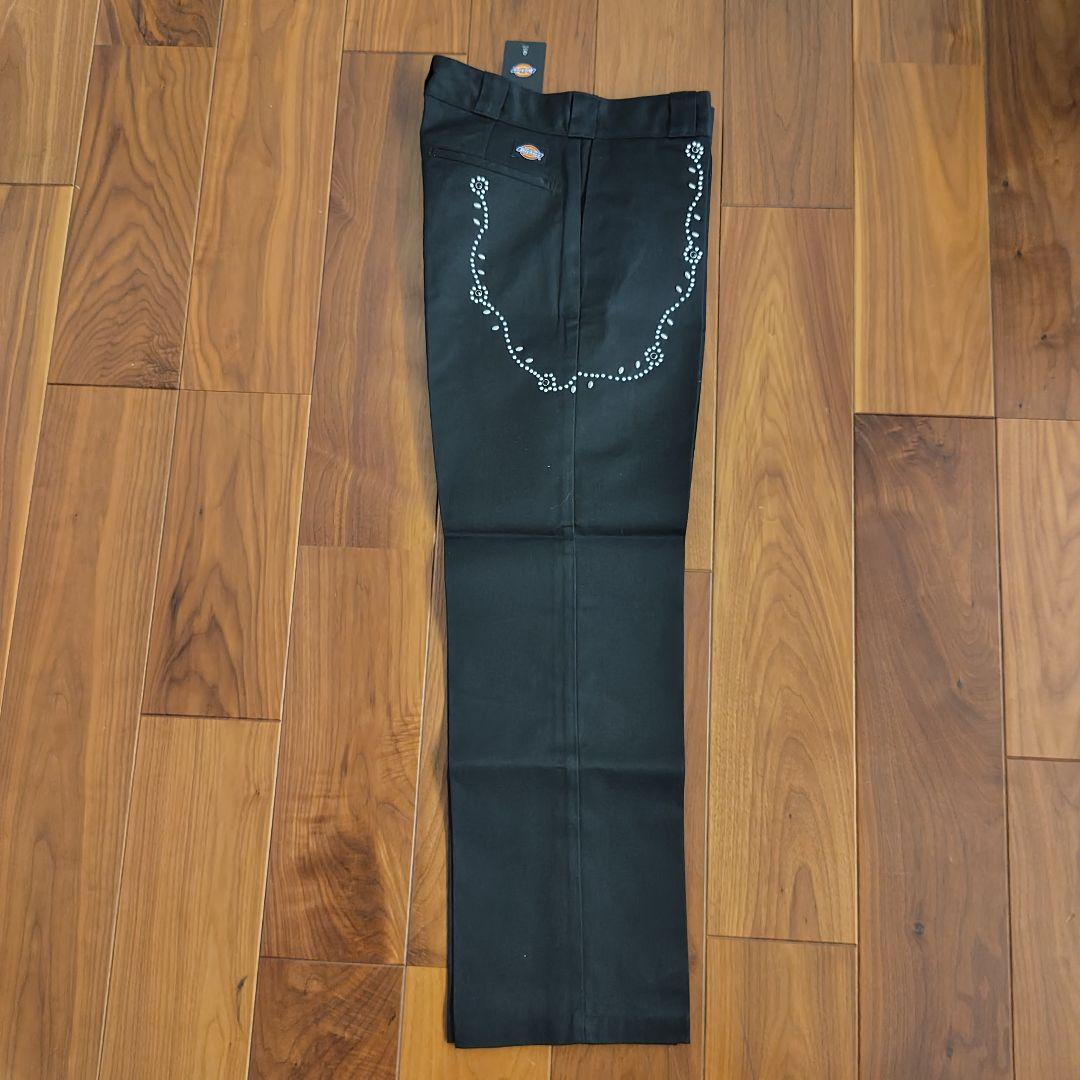 黒ディッキーズ874スタッズカスタム■W32×L30キムタク木村拓哉HTC