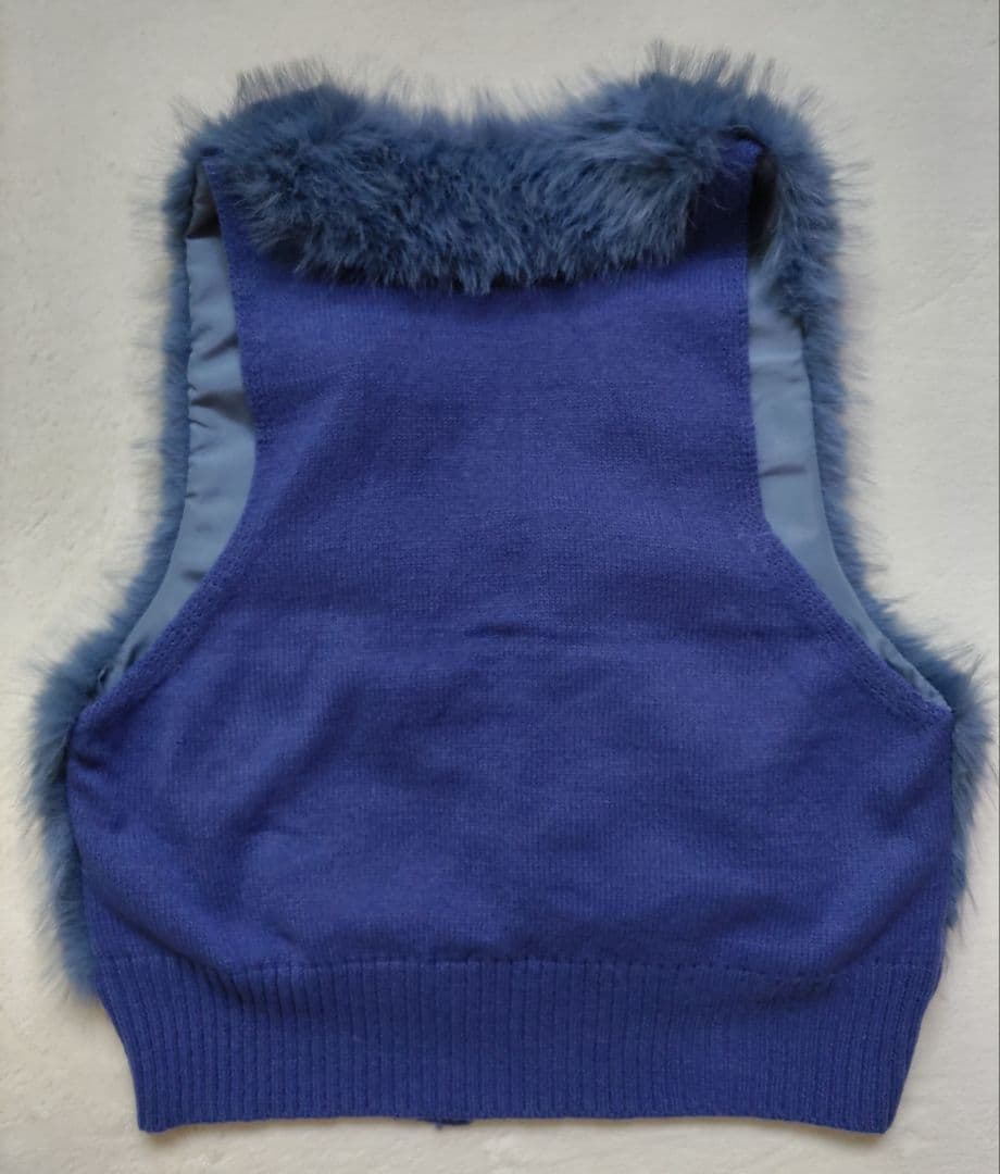 ヤマダヤRADIATEファードッキングニットベスト ブルー