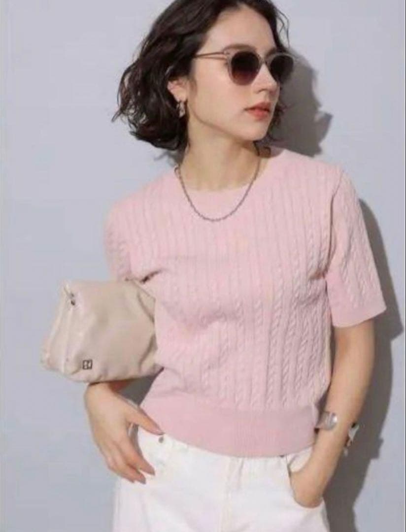 2025年モデル☆Arpege story ケーブルアンサンブル 金ボタン