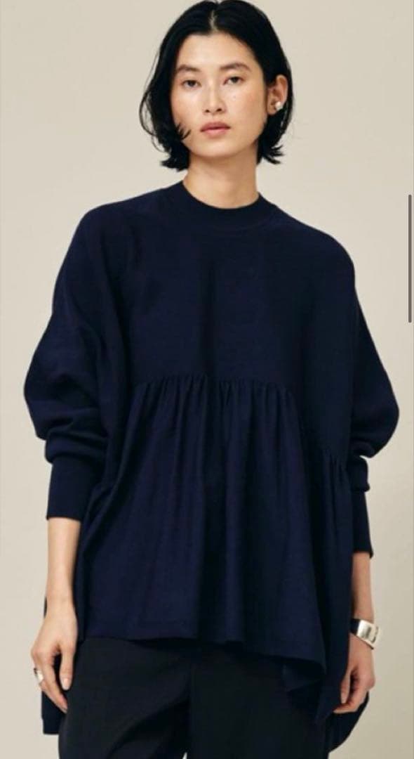 Curensologyテンセルポリエステルギャザープルオーバー