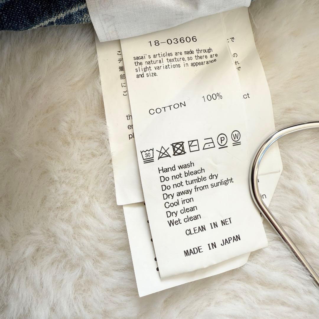 サカイ sacai サイドジップ デニムジャケット size2