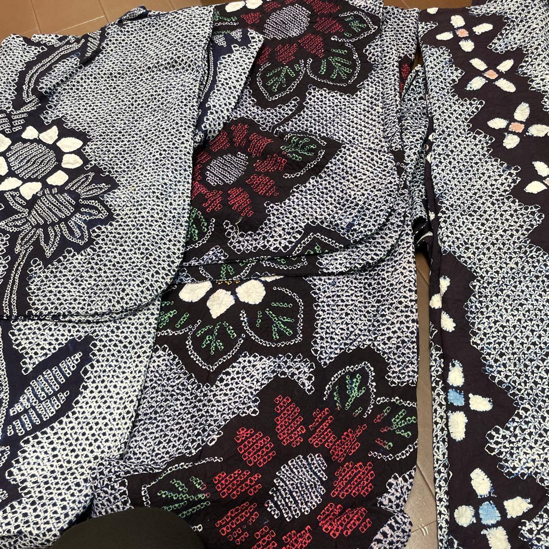 お洒落有松絞り綿浴衣１４枚まとめ売り⭐️藍染⭐️売り切り