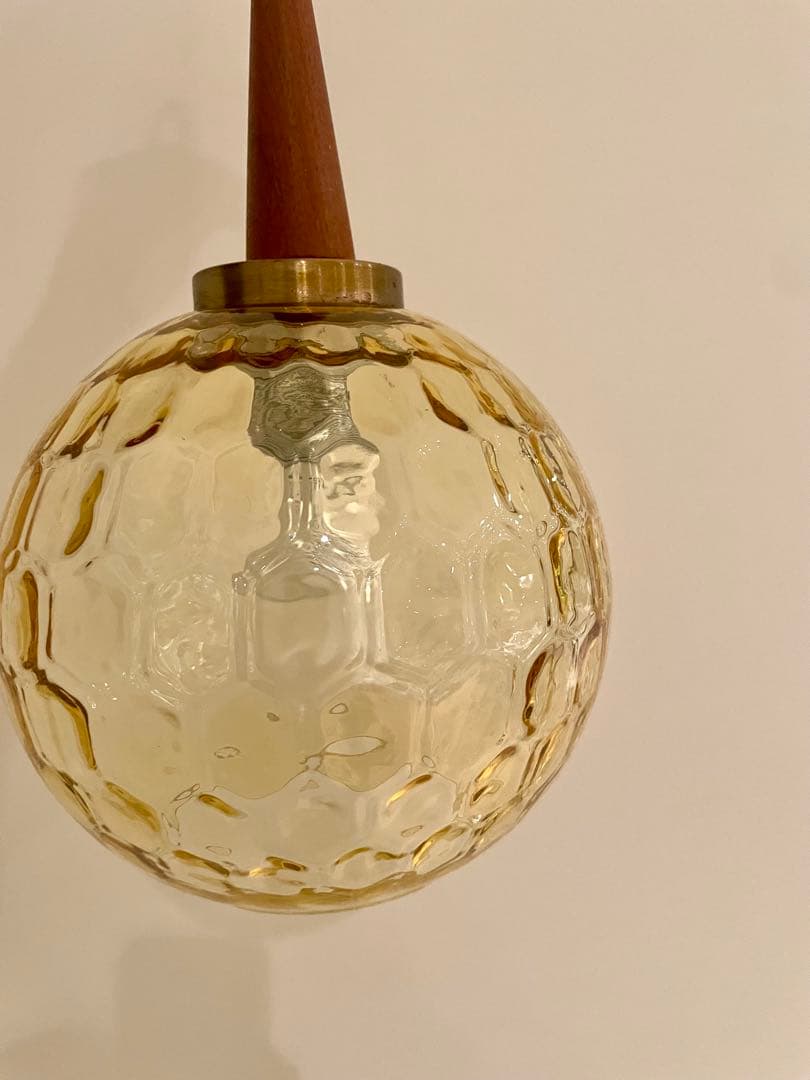 【nomiさま専用】ヴィンテージ デザインガラス ペンダントランプ