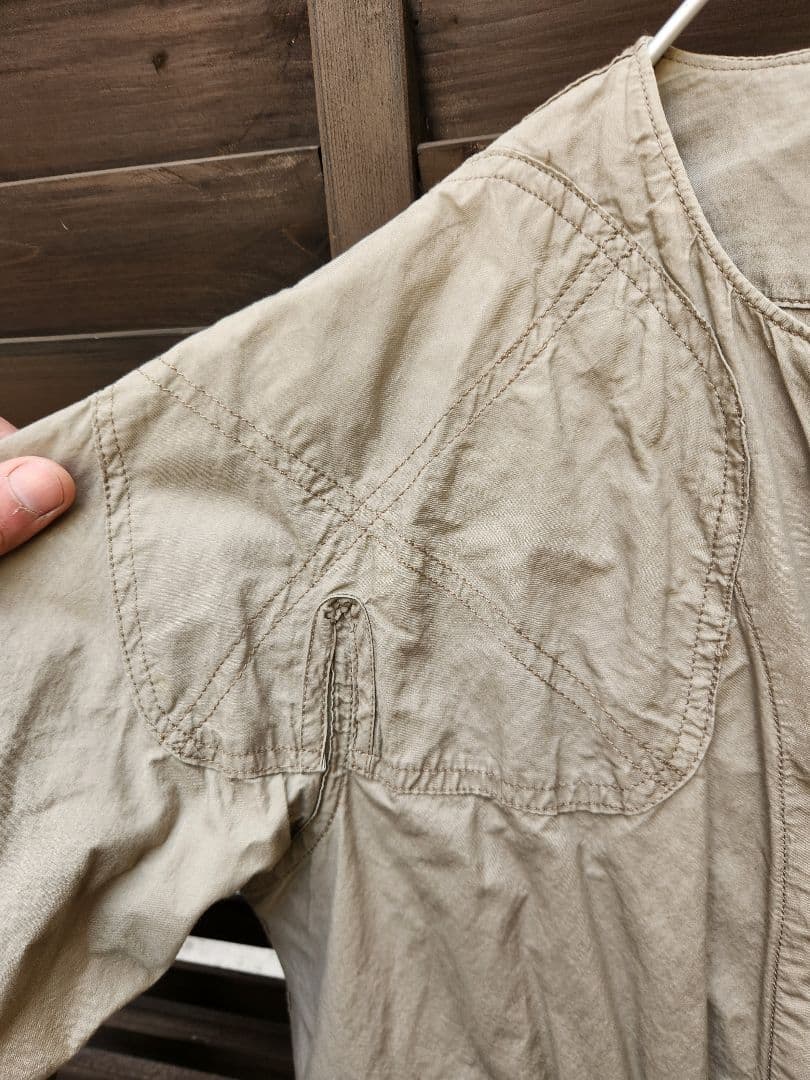 エンジニアードガーメンツ ノーカラーシューティングジャケット