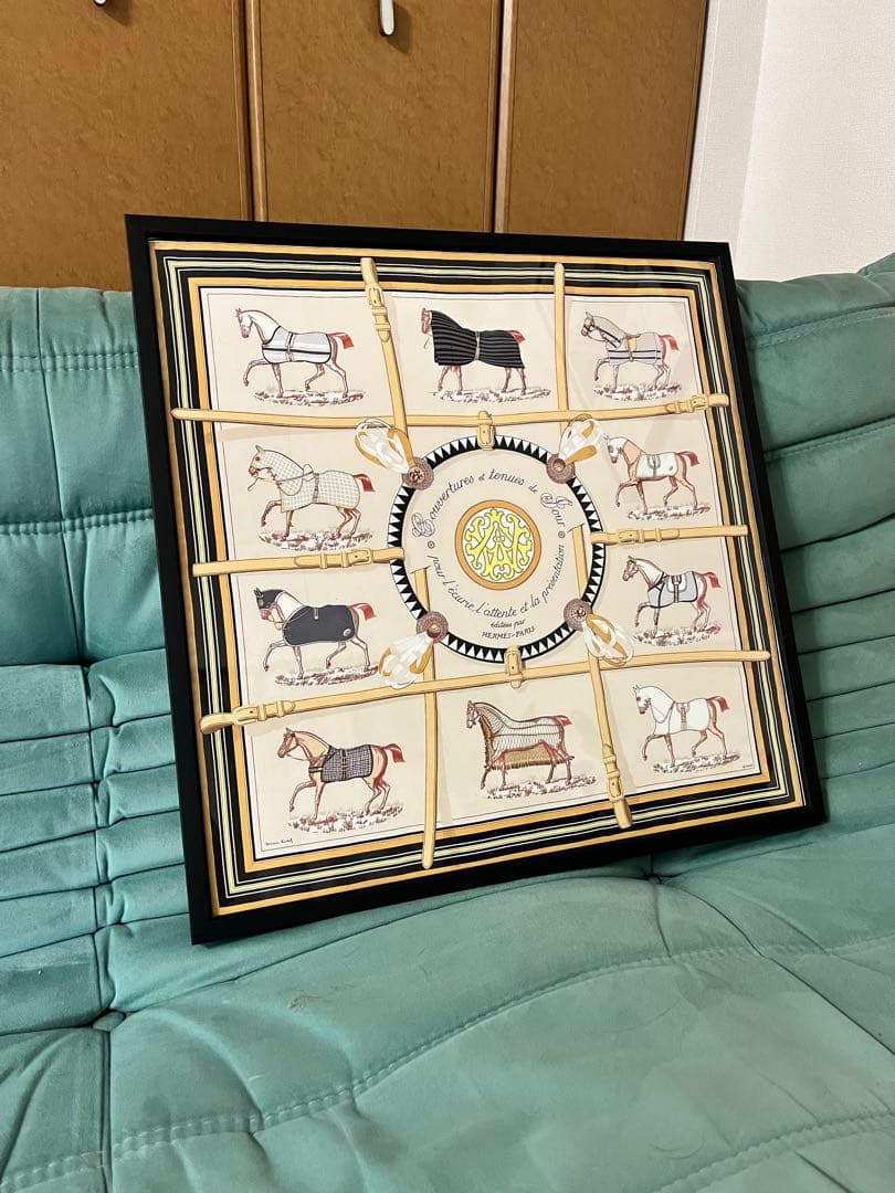 専用フレーム付き エルメス　額装　インテリア