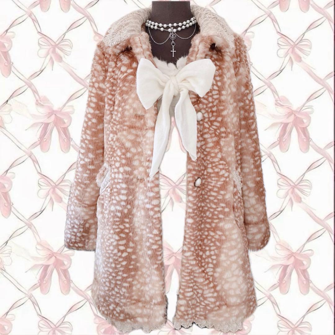 axes femme 姫 バンビ ファーコート 平成 y2k NANA ガーリー