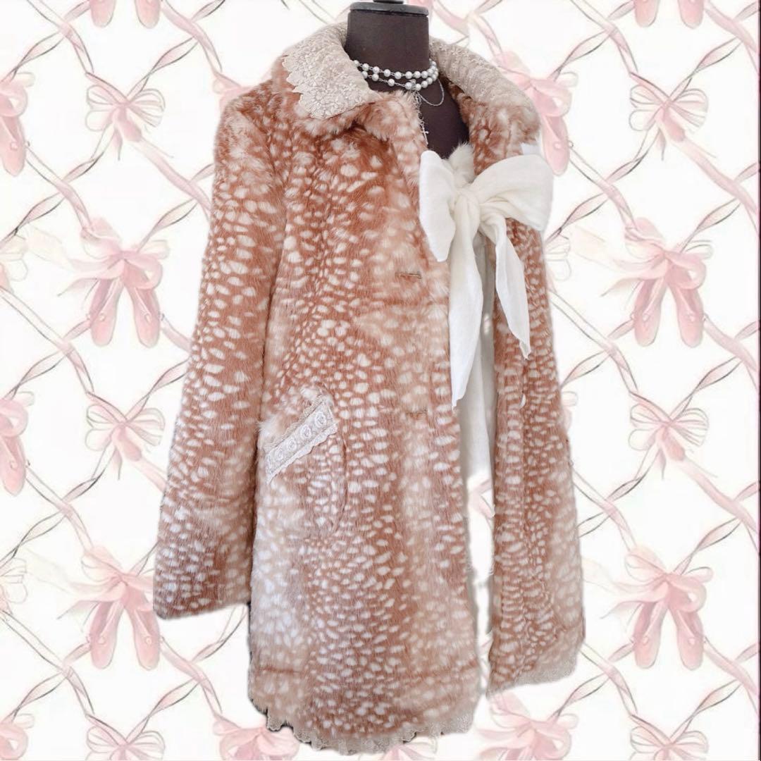 axes femme 姫 バンビ ファーコート 平成 y2k NANA ガーリー