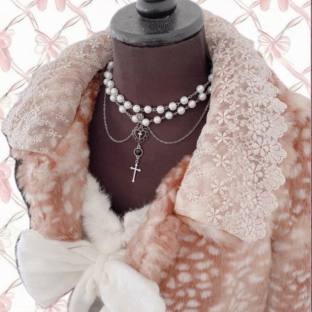 axes femme 姫 バンビ ファーコート 平成 y2k NANA ガーリー