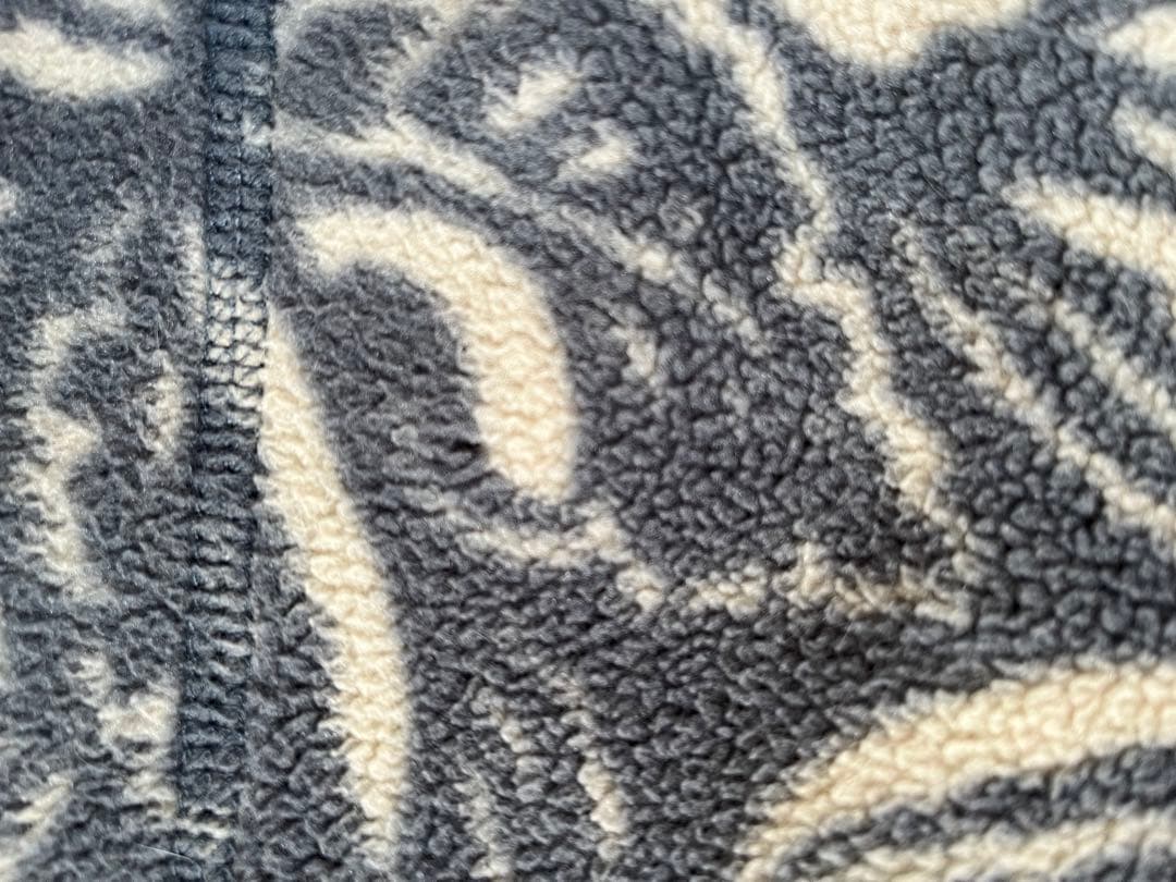 パタゴニア　90年代　アメリカ製ハーフジップフリース　リーフ柄