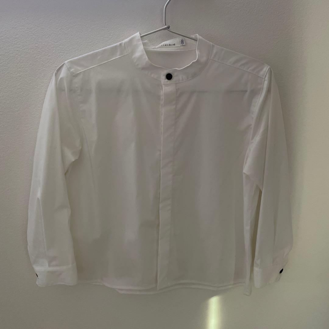 riziere ブラック スーツセット、シャツ　130サイズ