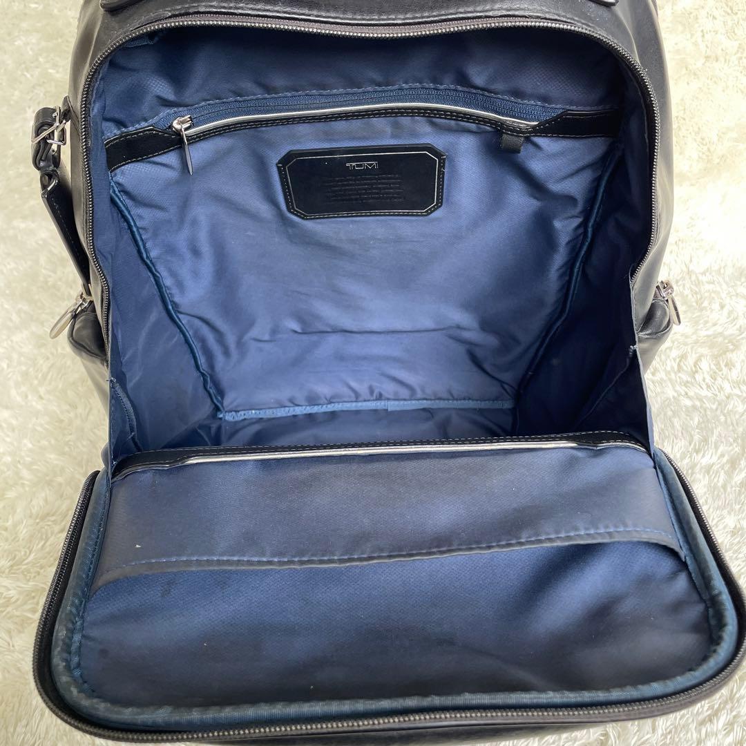 希少　TUMI 　ブラッドリー バックパック オールレザー ブラック　黒