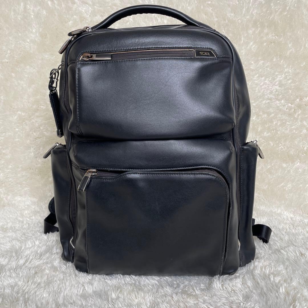 希少　TUMI 　ブラッドリー バックパック オールレザー ブラック　黒