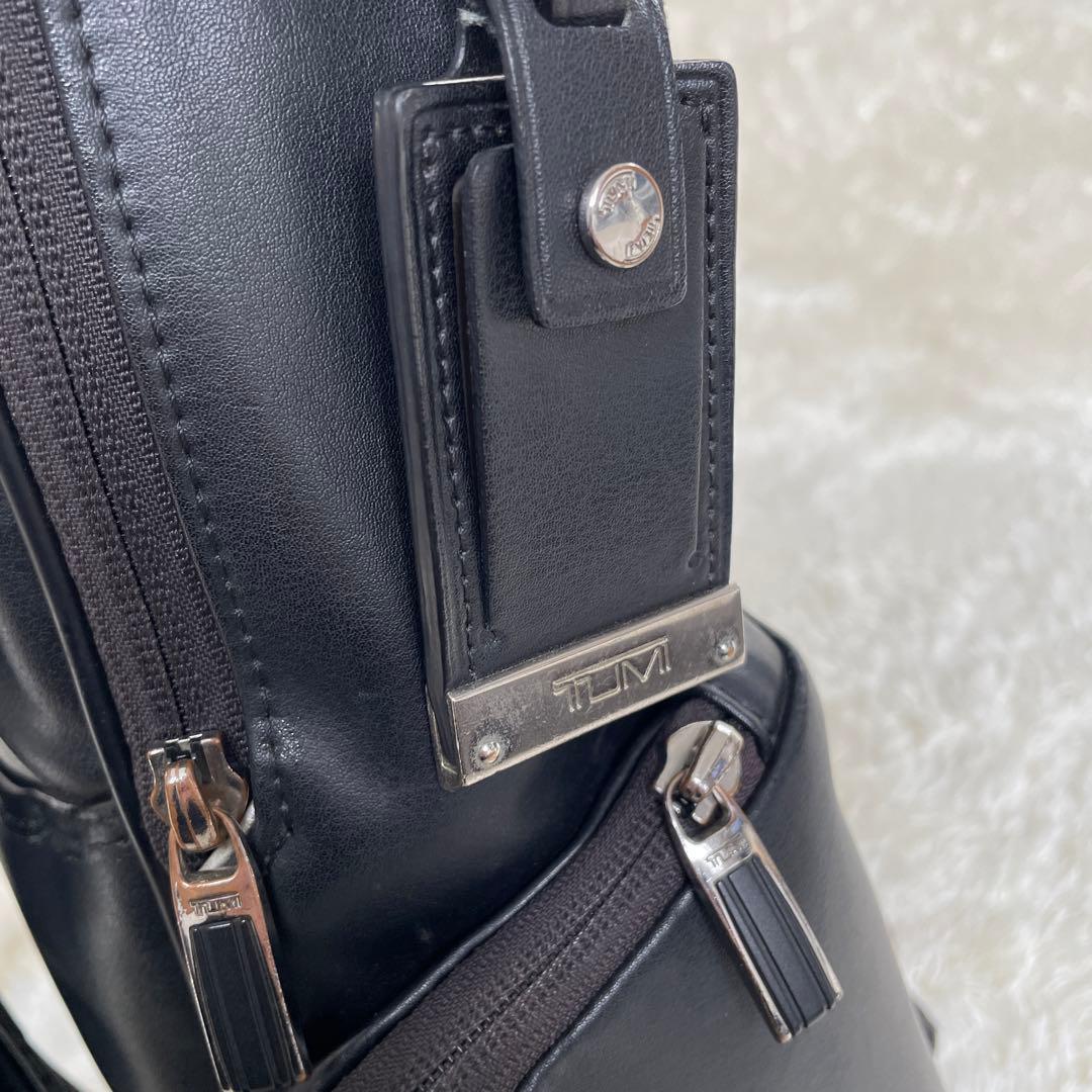 希少　TUMI 　ブラッドリー バックパック オールレザー ブラック　黒