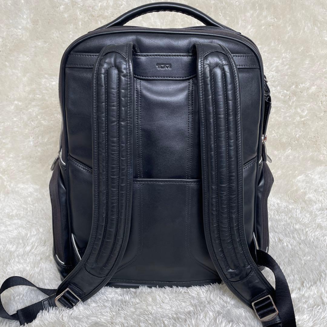 希少　TUMI 　ブラッドリー バックパック オールレザー ブラック　黒