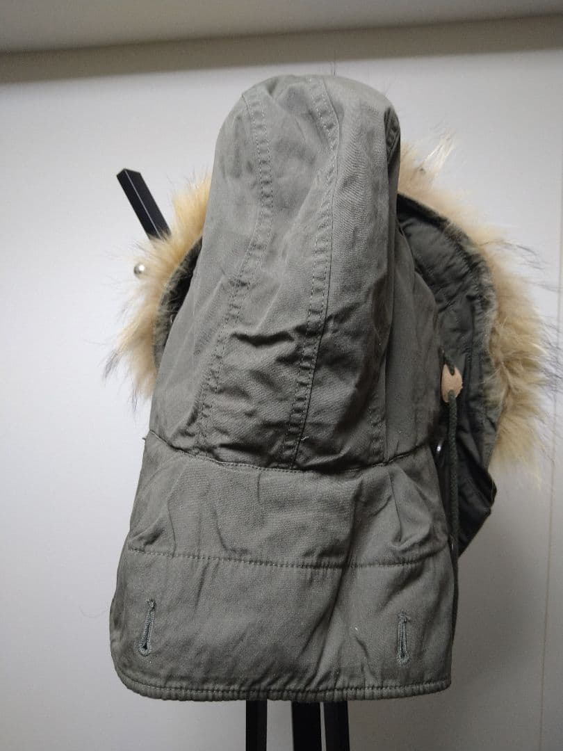 yasuHOUSTON ヒューストン モッズコート用フード リアルファー