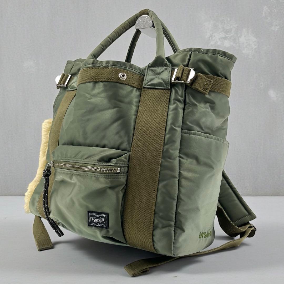 レア ポーター となりのトトロ コラボ バックパック タンカー セージグリーン