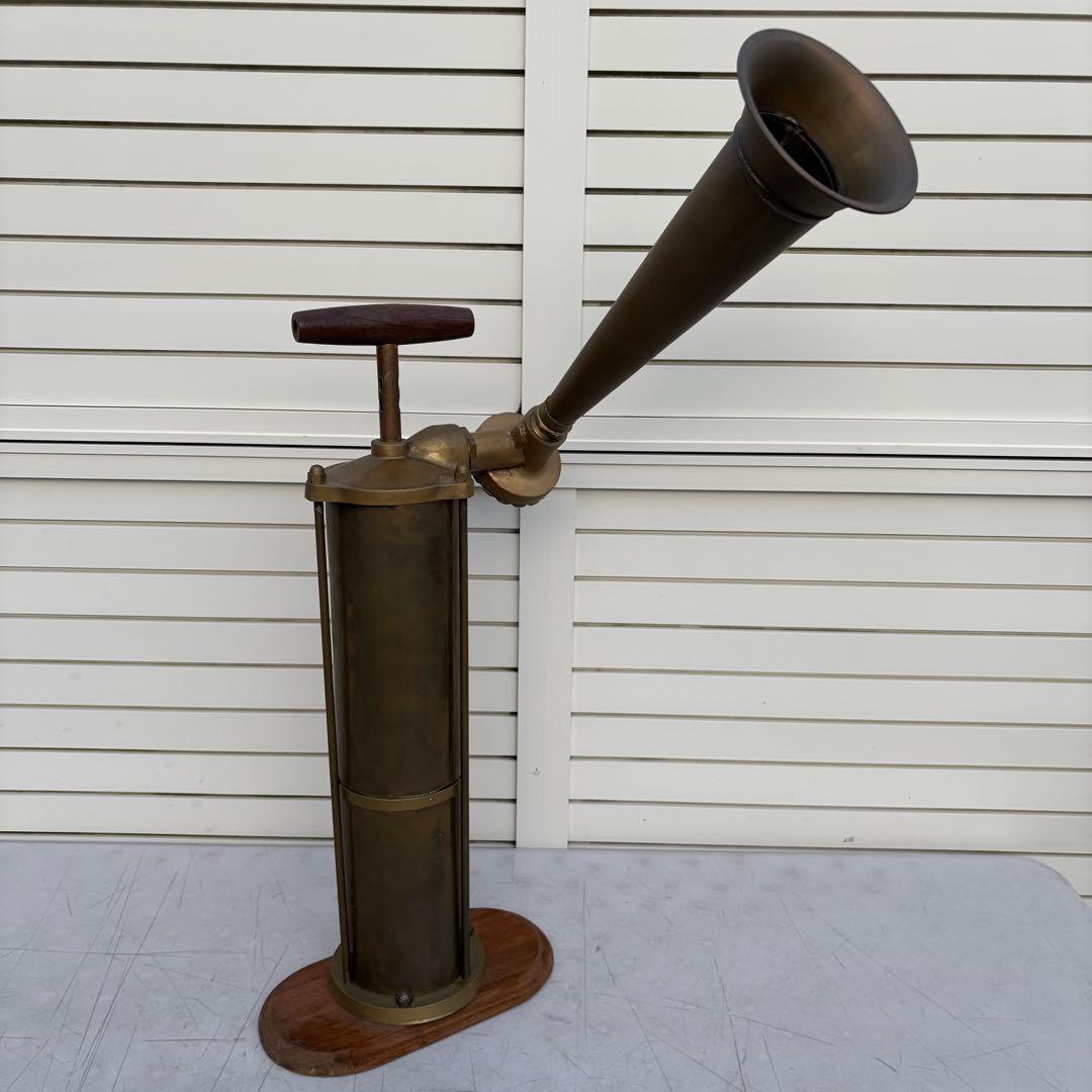 入手困難アンティーク◎航海船フォグホーン◎昔の船の汽笛航海船