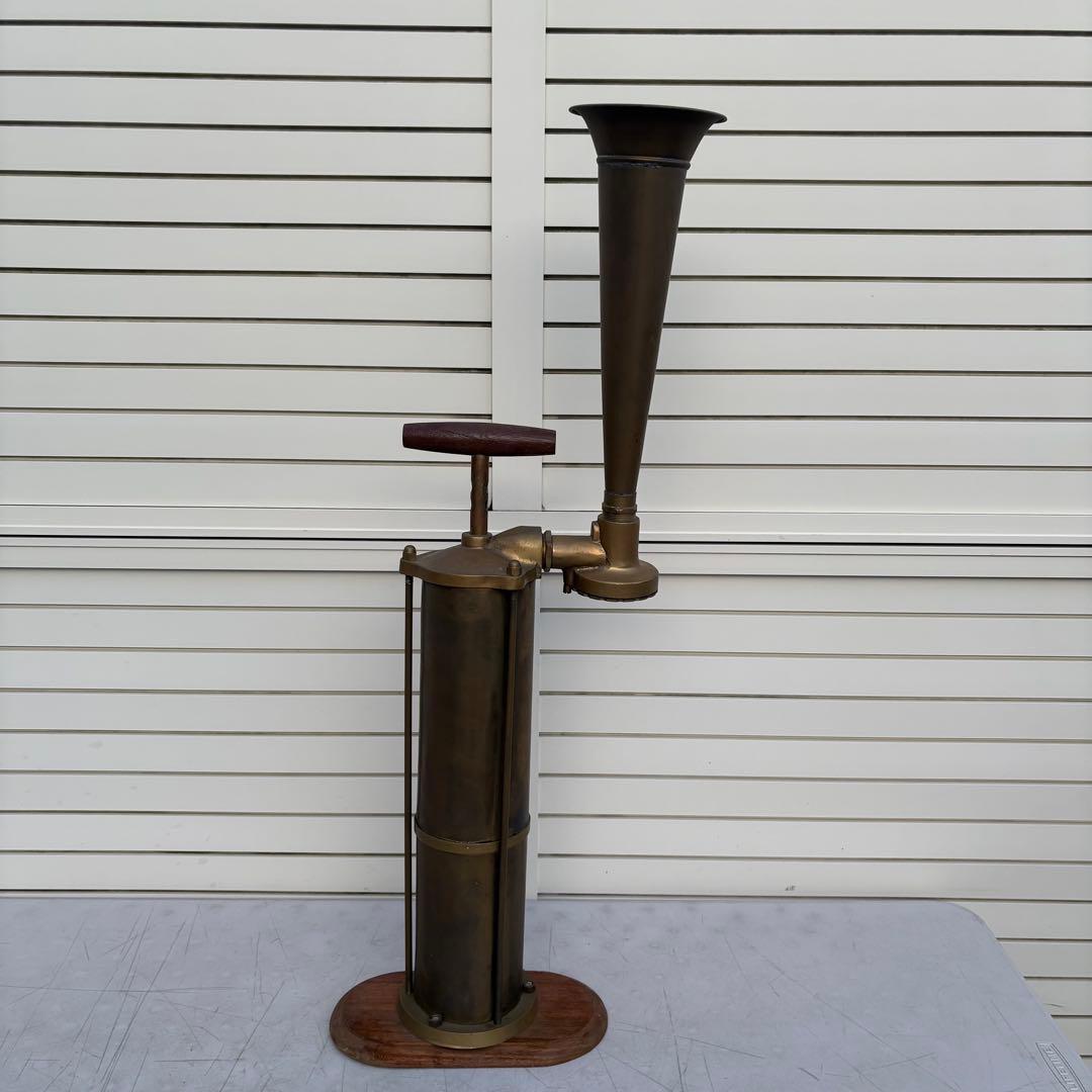 入手困難アンティーク◎航海船フォグホーン◎昔の船の汽笛航海船