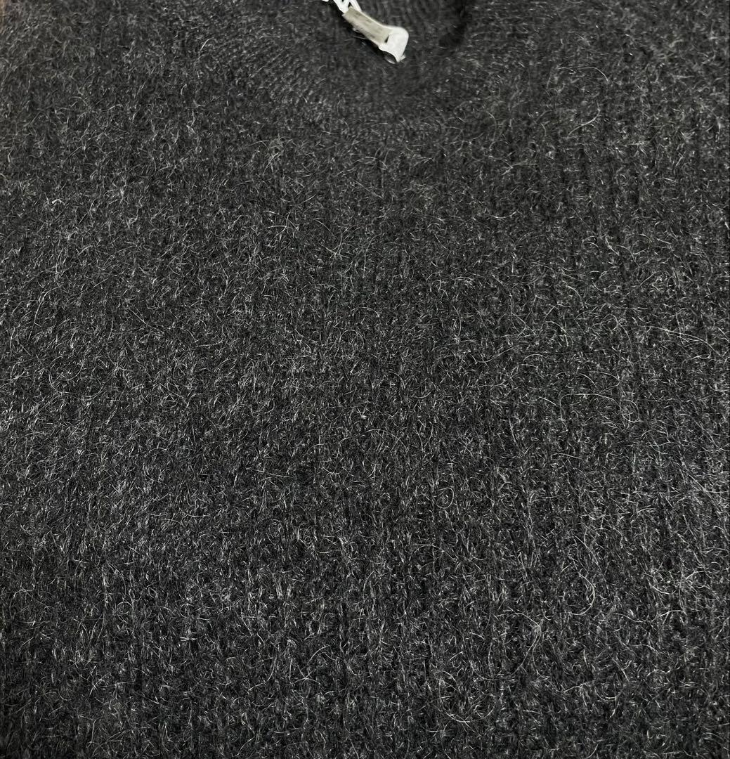 H beauty youth モヘア ニット セーター チャコール グレー M