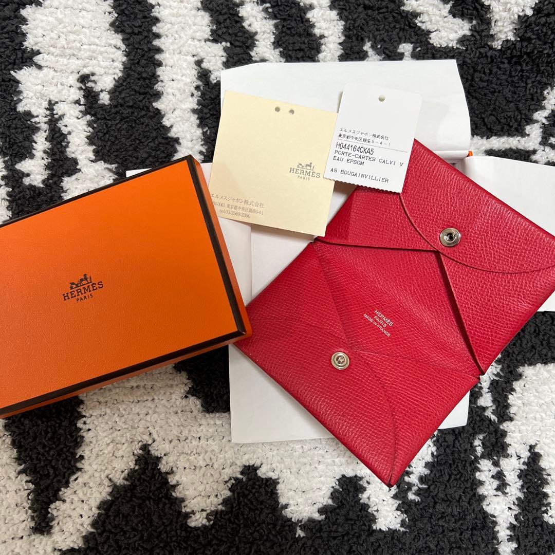 エルメス　カルヴィ　名刺入れ