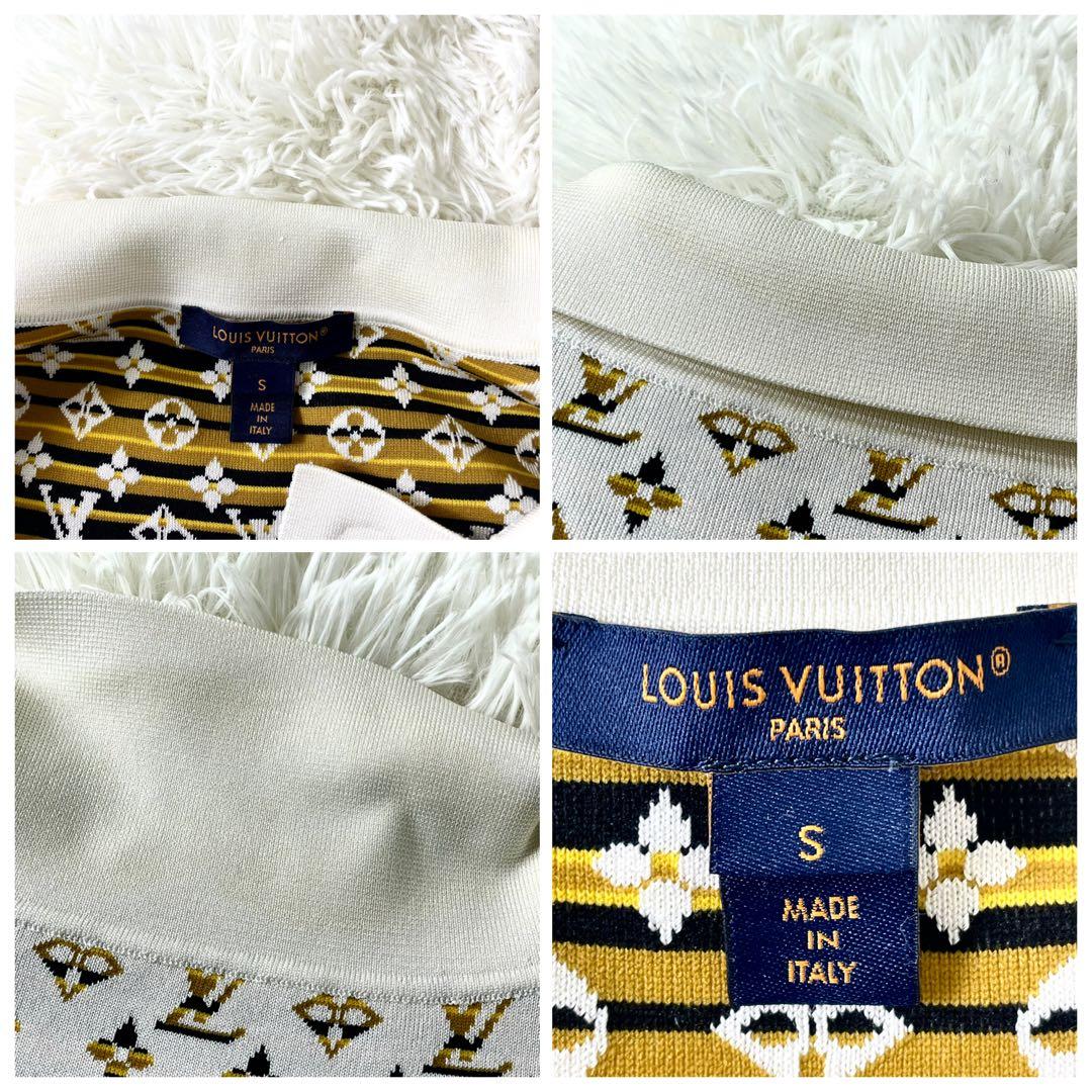 ルイヴィトン パイソンエフェクトモノグラムジャカード ポロドレス ワンピース