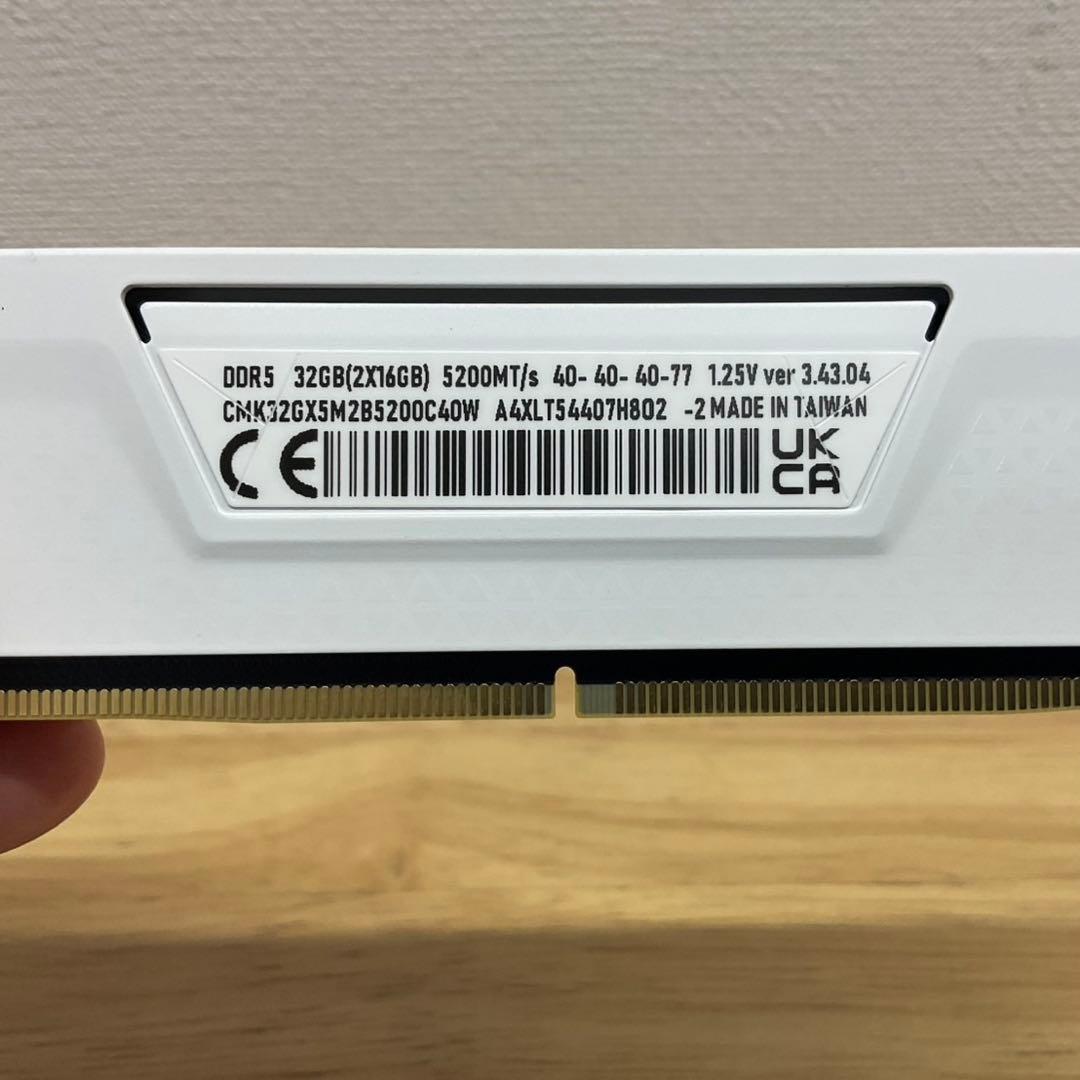 Corsair DDR5-5200 32GB(16GB×2)メモリ 新品未使用