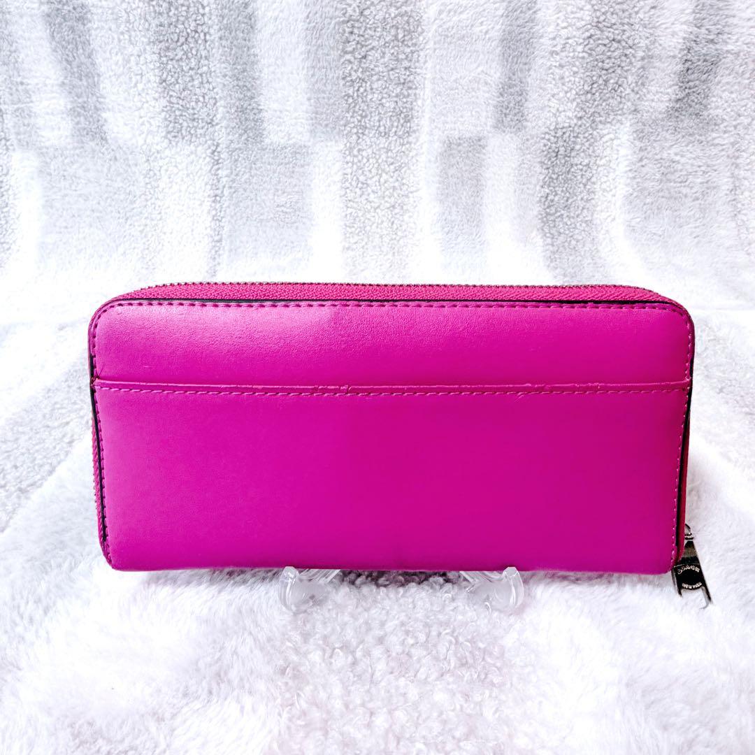 COACH スヌーピー 長財布 ピンク ラウンド