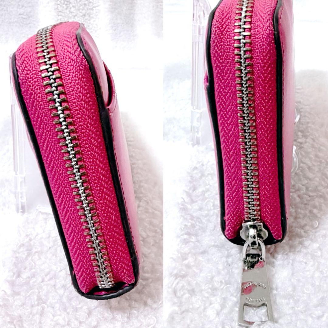 COACH スヌーピー 長財布 ピンク ラウンド