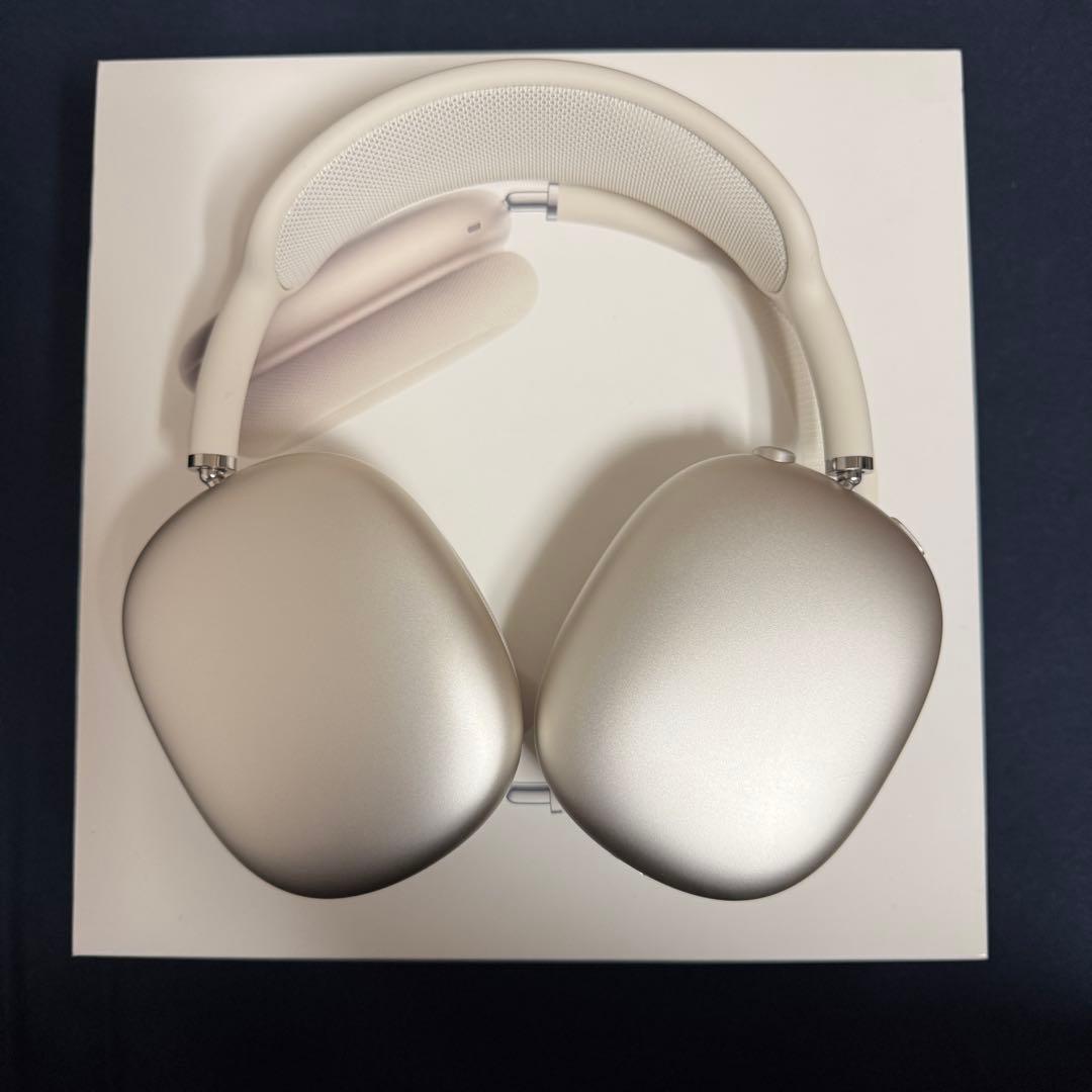 AirPods Max スターライト 本体（＋箱、付属品）