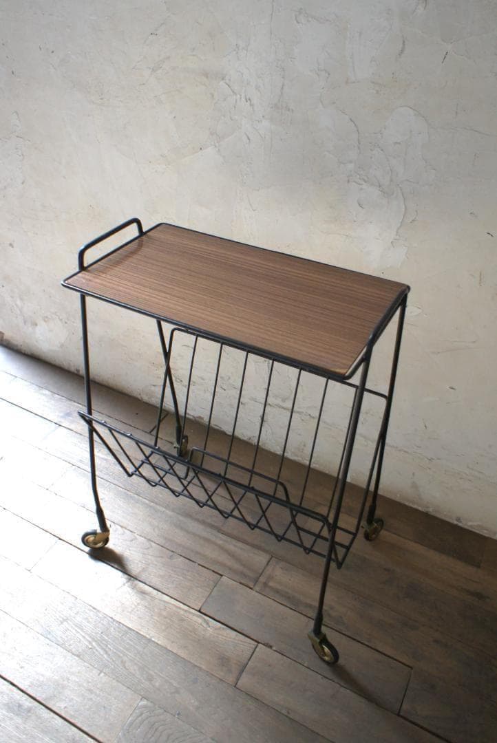 サイドテーブル　ワゴン　ミッドセンチュリー　ヴィンテージ　北欧　フランス