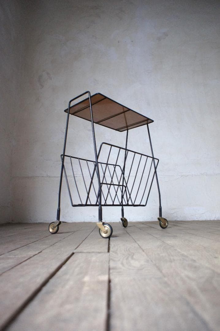 サイドテーブル　ワゴン　ミッドセンチュリー　ヴィンテージ　北欧　フランス