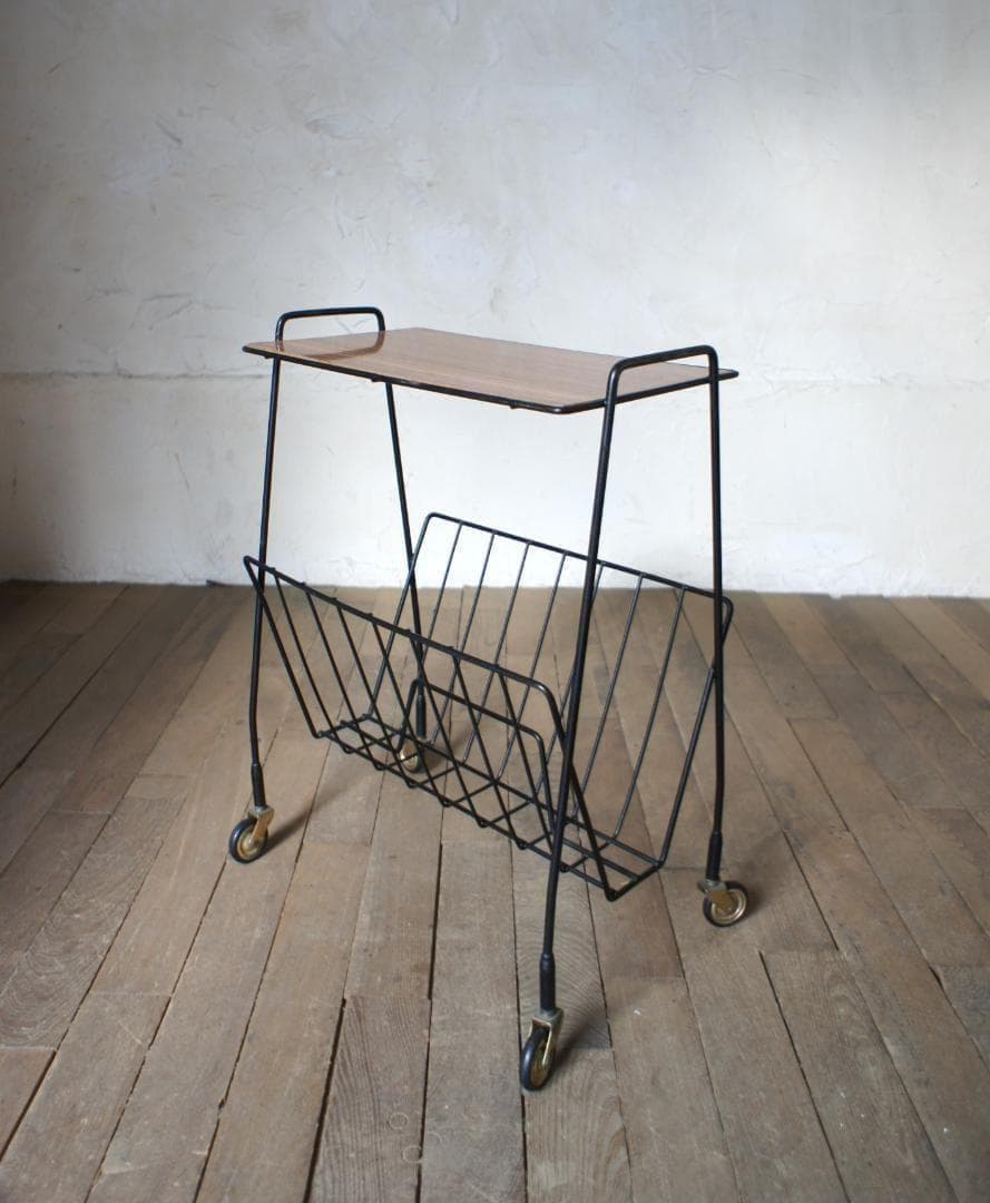 サイドテーブル　ワゴン　ミッドセンチュリー　ヴィンテージ　北欧　フランス