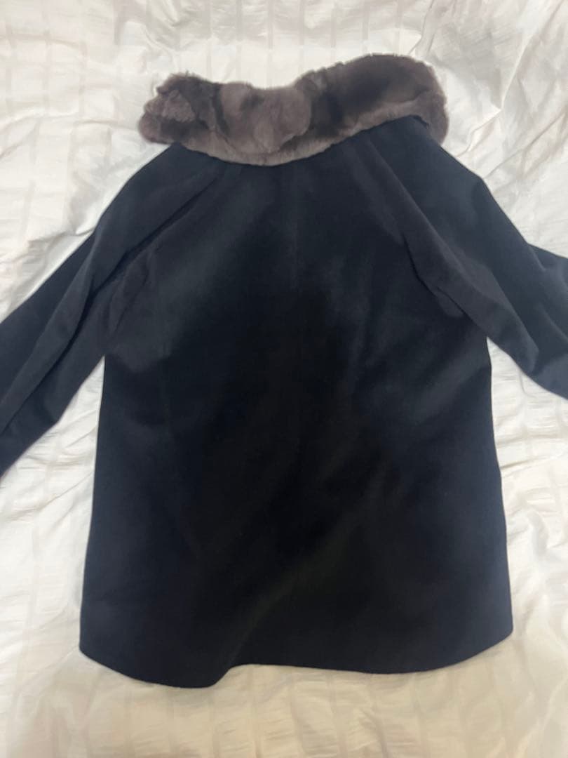 ⭐️とろこげ様⭐️コムサプラチナK.T　アンゴラウール Aラインショートコート