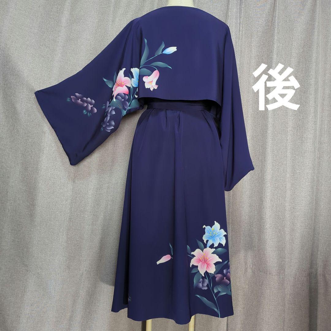 着物リメイク　ワンピース＆ボレロ　No.338