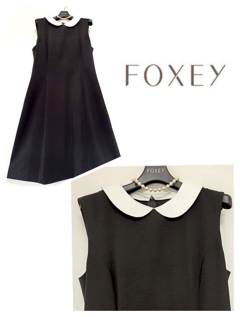 ☆フォクシーニューヨークPetit Noir ALICE 白襟ワンピース希少42