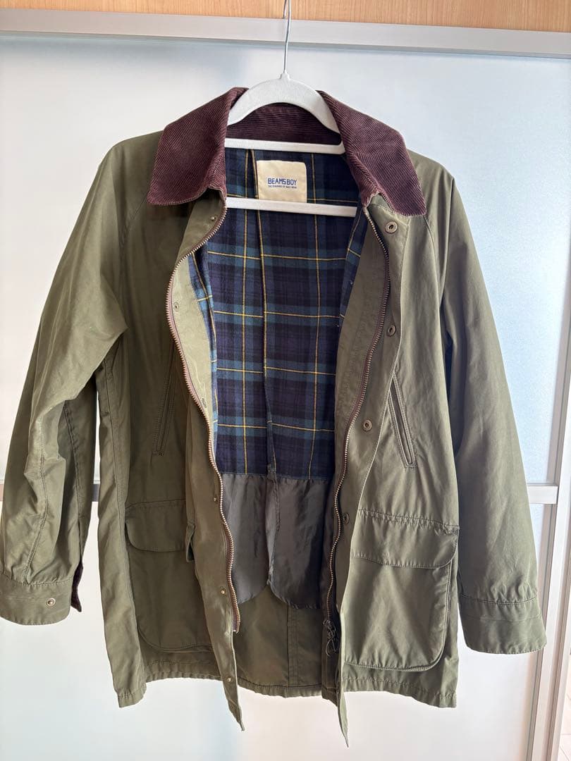 BEAMS BOY ウェザーワックスライトブルゾン