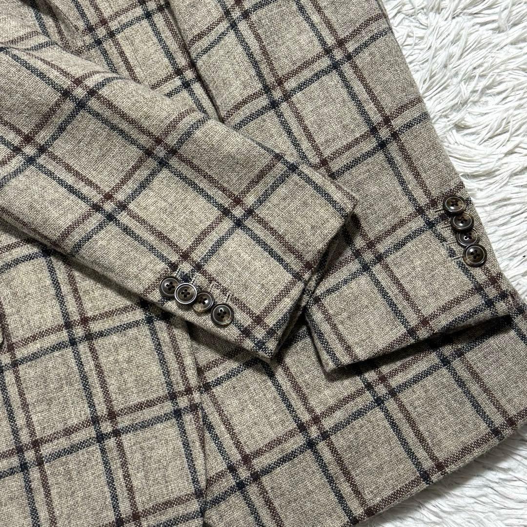 未使用級 MORLES ツイード テーラードジャケット XLサイズ 段返り3B