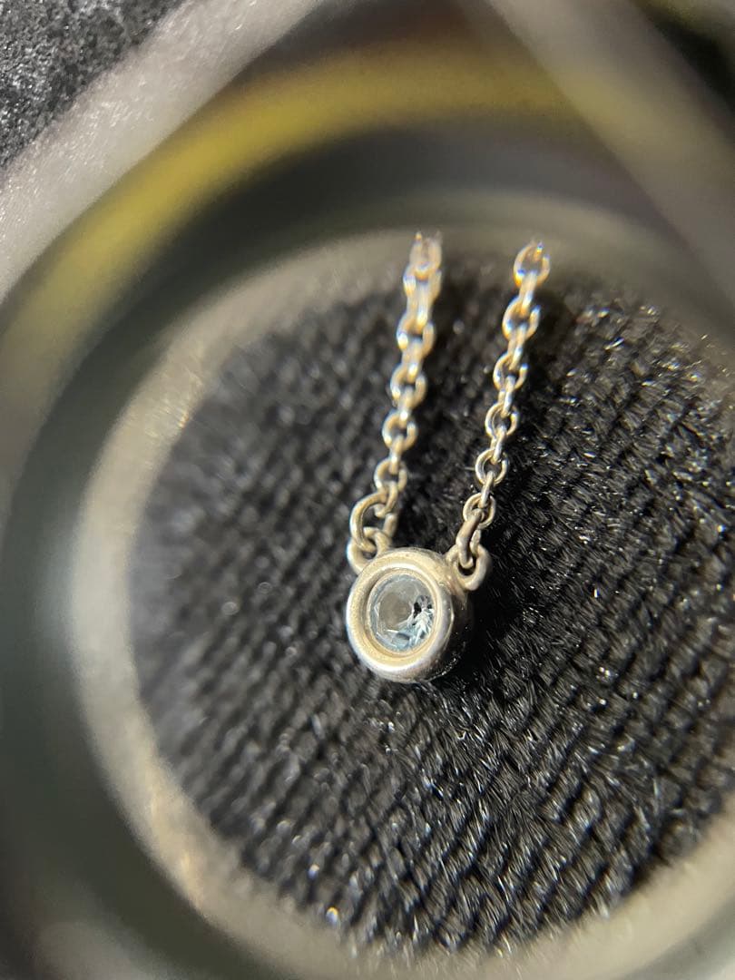 TIFFANY ティファニー アクアマリン 0.06ct ネックレス