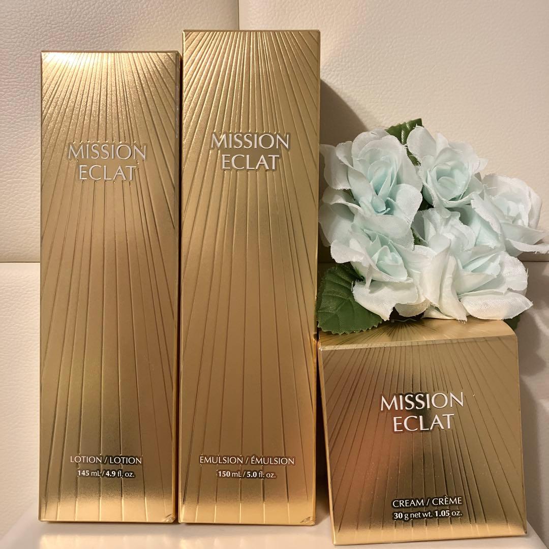 ☆ミッションエクラLX☆化粧水・エマルジョン・クリームセット 発酵の恵み豊潤