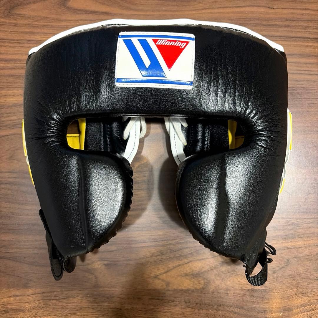 Winning ヘッドギア ブラック/イエロー Mサイズ