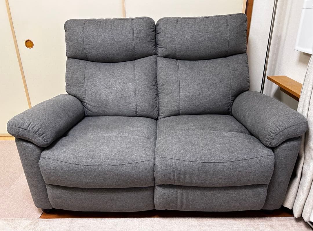 【送料込み】ニトリ　電動リクライニングソファ　２人掛け用