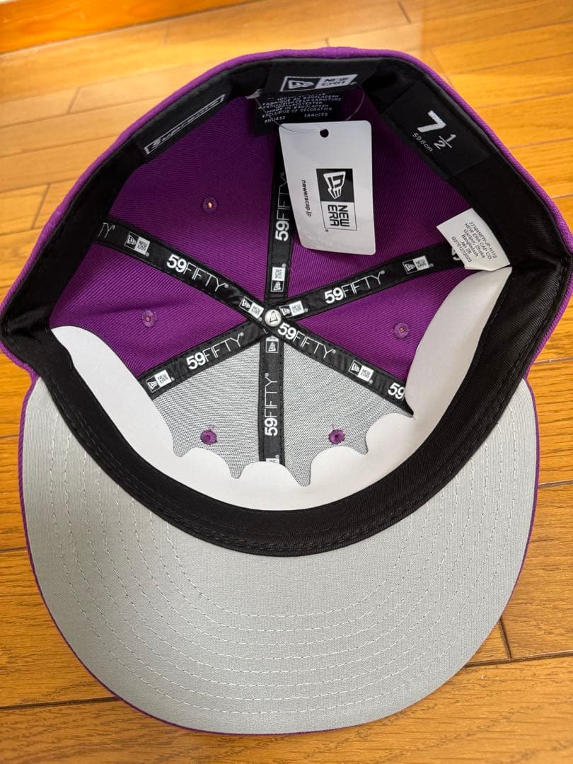 Supreme 59FIFTY パープル　キャップ サイズ　7 1/2