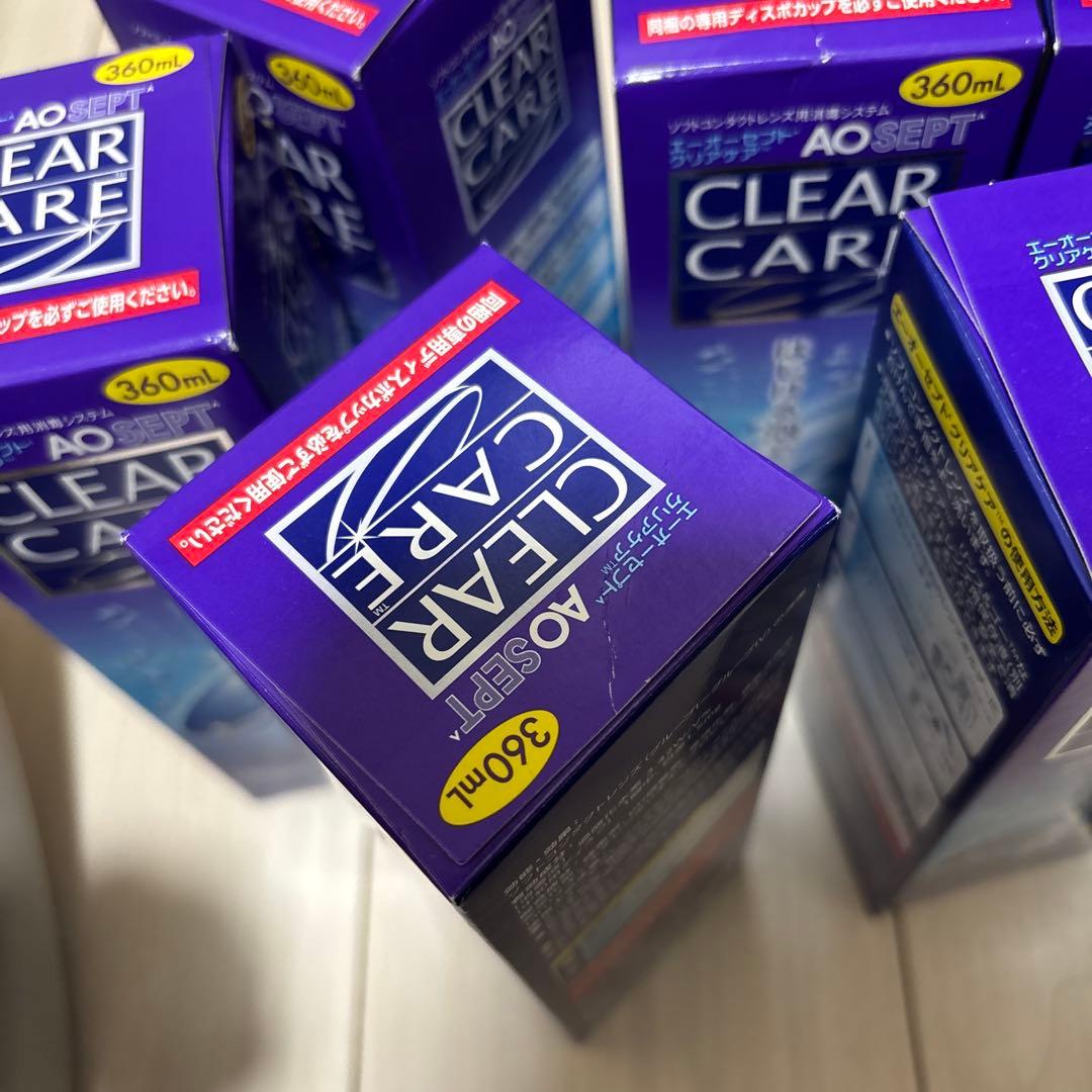 CLEAR CARE 洗浄液 360ml 8本セット2026/10期限